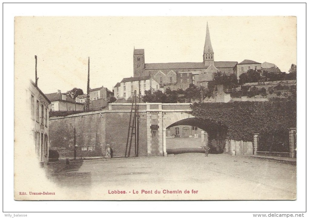 Carte Postale - LOBBES - Le Pont Du Chemin De Fer - CPA   // - Lobbes