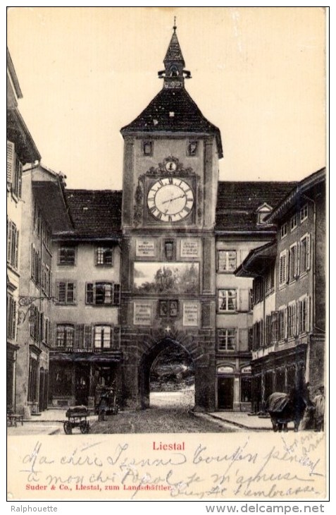 Liestal - Magnifique Carte En Relief - Liestal