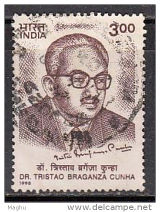 India Used 1998,  Dr. Tristao Braganza Cunha, (sample Image) - Oblitérés