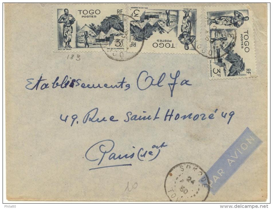 Lettre De Sokoue Datée Du 24 Avril 1950 Pour Paris - Briefe U. Dokumente