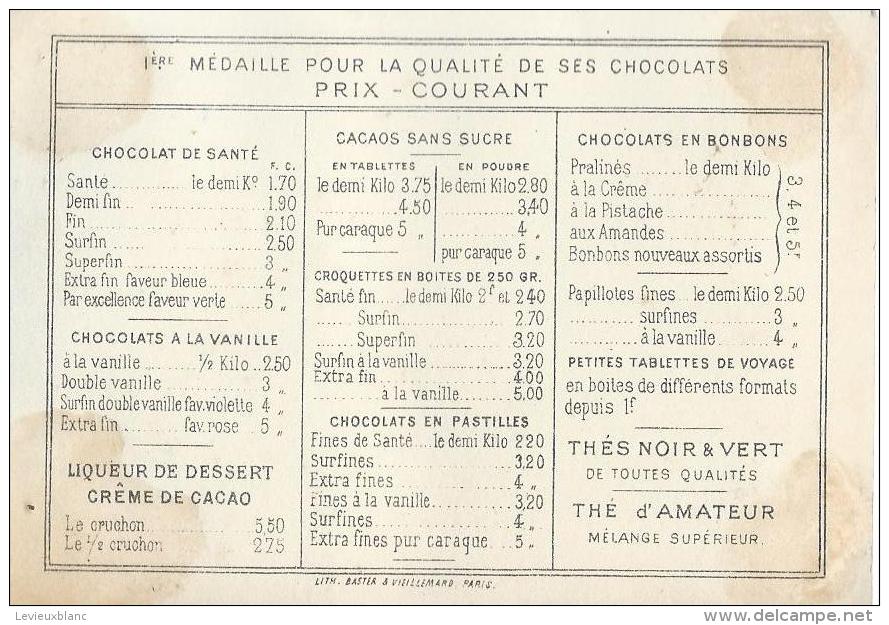 Chocolat Ibled/ Rue Du Temple/Jouets/Paris /Mondicourt/Pas De Calais/Baster & Vieillemard/Vers 1885     IM747 - Ibled