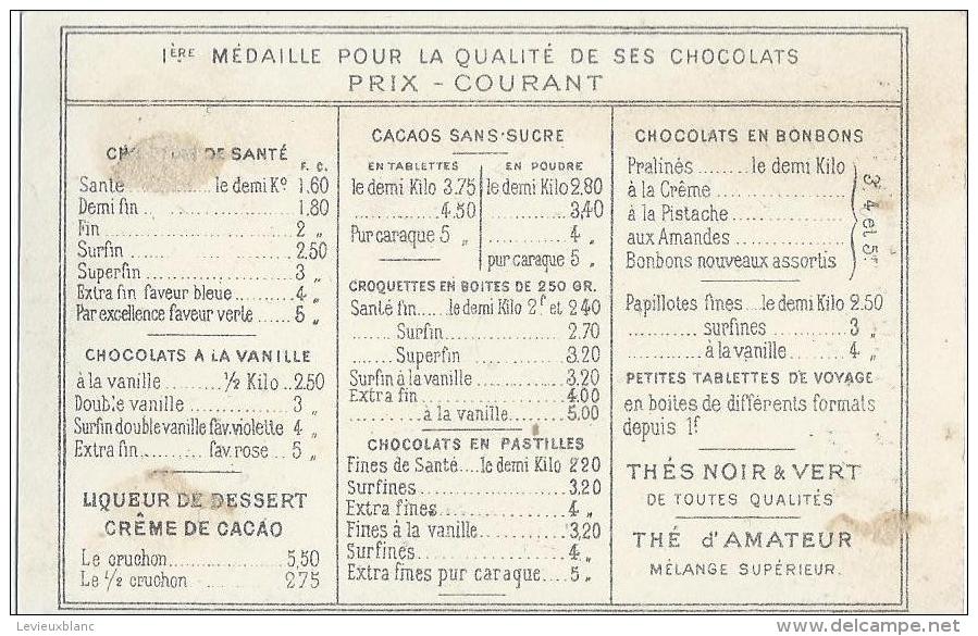 Chocolat Ibled/ Rue Du Temple/Le Naturaliste/Paris /Mondicourt/Pas De Calais/Baster & Vieillemard/Vers 1885     IM748 - Ibled