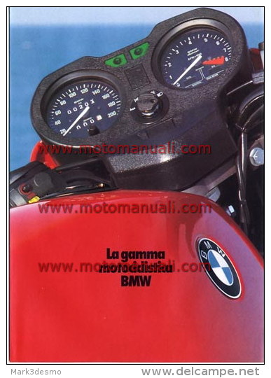 BMW PRODUZIONE - PRODUCTION 1982 Depliant Originale Genuine Motorcycle Factory Brochure Prospekt - Moto