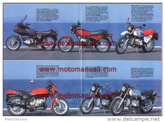 BMW PRODUZIONE - PRODUCTION 1982 Depliant Originale Genuine Motorcycle Factory Brochure Prospekt - Moto