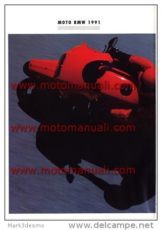 BMW PRODUZIONE - PRODUCTION 1991 Depliant Originale Genuine Motorcycle Factory Brochure Prospekt - Motos