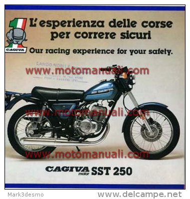 CAGIVA - HD SST 250 1978 Depliant Originale Genuine Motorcycle Factory Brochure Prospekt - Motos