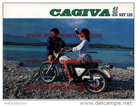 CAGIVA SST 125 1982 Depliant Originale Genuine Motorcycle Factory Brochure Prospekt - Moto