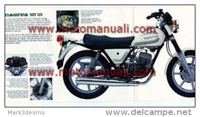 CAGIVA SST 125 1982 Depliant Originale Genuine Motorcycle Factory Brochure Prospekt - Moto