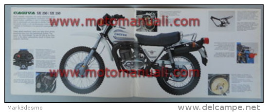 CAGIVA SX 250 - 350 1982 Depliant Originale Genuine Motorcycle Factory Brochure Prospekt - Motos