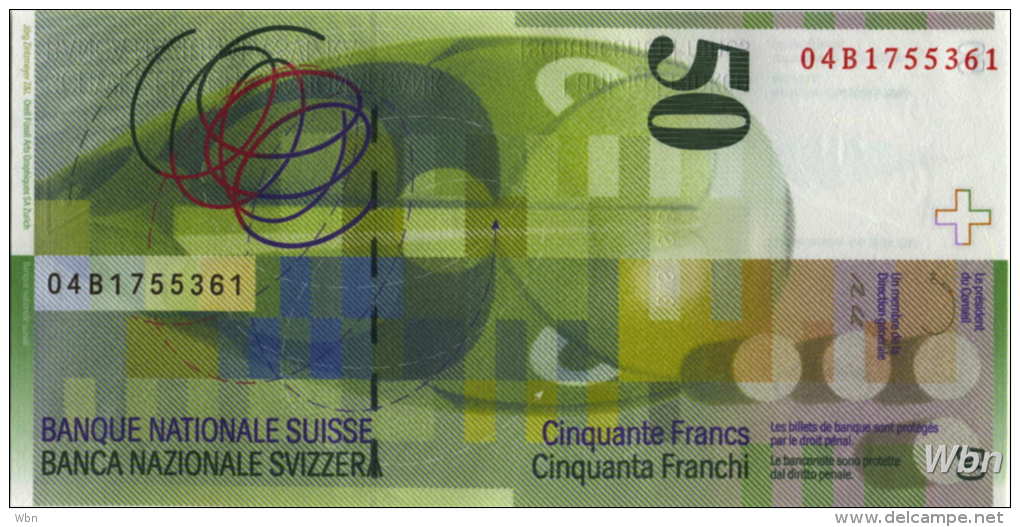 Switzerland 50 Francs (P71b) 2004 -UNC- - Suiza