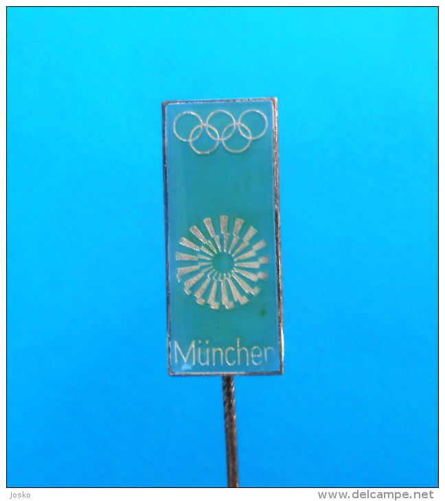 OLYMPIC GAMES 1972. Munchen Germany -  Pin Badge NOC Olympics Jeux Olympiques Olympia Olimpiadi Anstecknadel Distintivo - Olympic Games