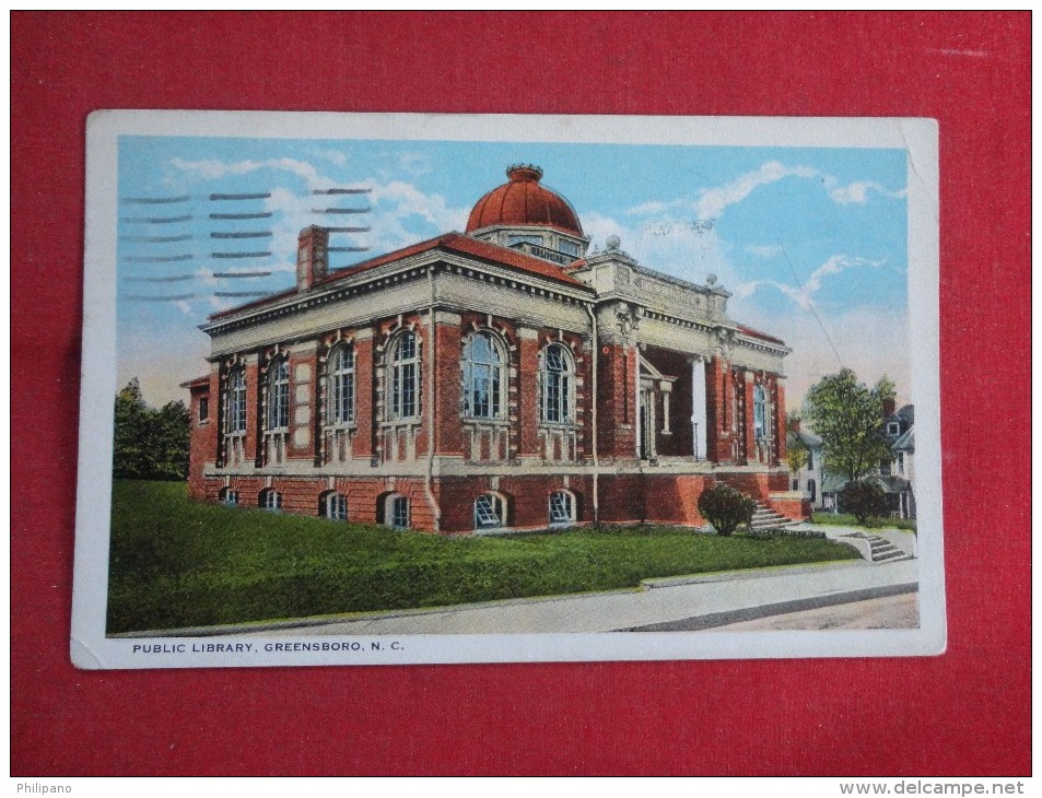 North Carolina> Greensboro  Public Library  Ref 1556 - Greensboro