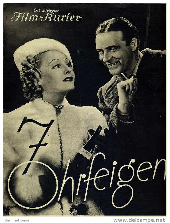 "Illustrierter Film-Kurier"  "7 Ohrfeigen" Mit Lilian Harvey , Willy Fritsch - Filmprogramm Nr. 2646 Von 1937 - Magazines