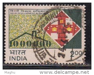 India Used 1995,  Delhi Development Authority, Green Area, Cilty Plan, Environment Plan, (sample Image) - Used Stamps