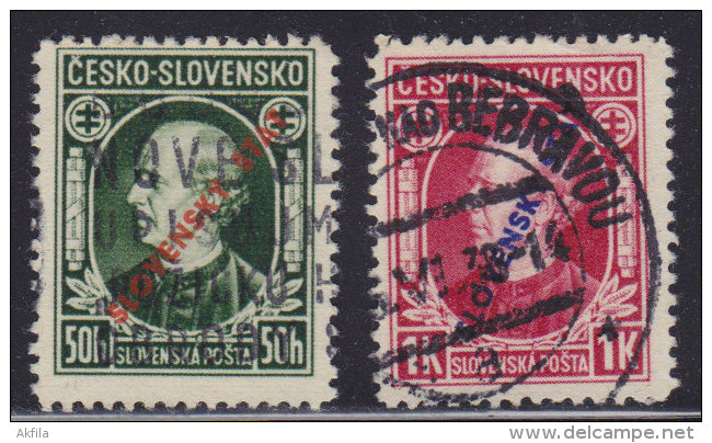 2237. Slovakia, 1939, Definitive, Used - Gebraucht