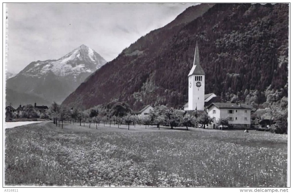 Cpm ERSTFELD Katholishe Kirche Mit Bristenstock (3074 M) - Erstfeld