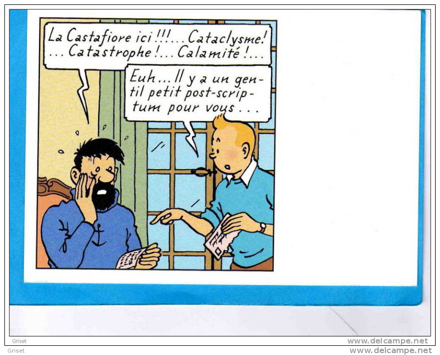 Tintin -la Castafiore-carte De La Fête Du Timbre 2000- Partenariat Croix Rouge - Hergé