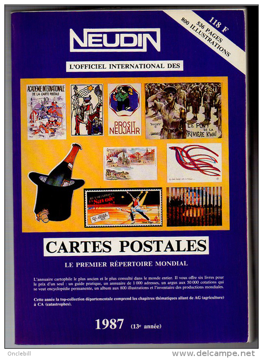 Neudin Catalogue 1987 Dédicace Autographe  Peu Lu état Superbe - Livres & Catalogues
