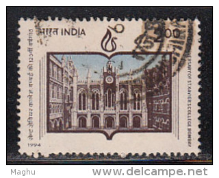 India Used 1994, St.Xaviers College, Bombay, Education (sample Image) - Oblitérés