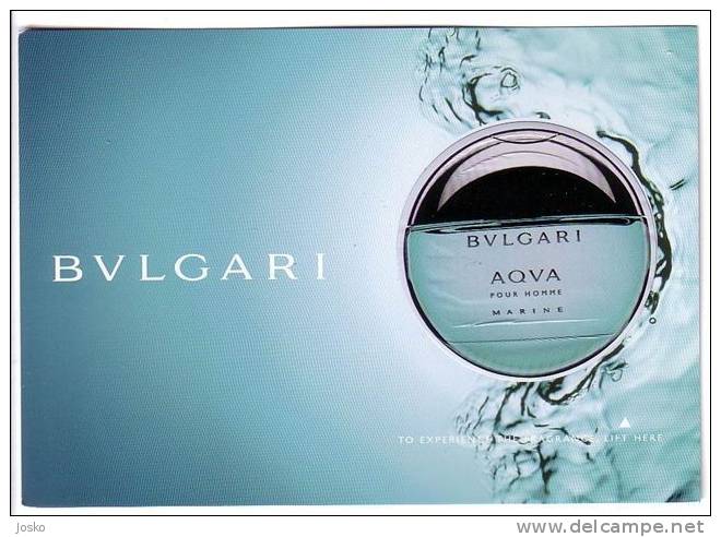 BVLGARI Aqva - Perfume Card * Parfum Perfumee Profumo Perfumees Perfumes - Modern (from 1961)