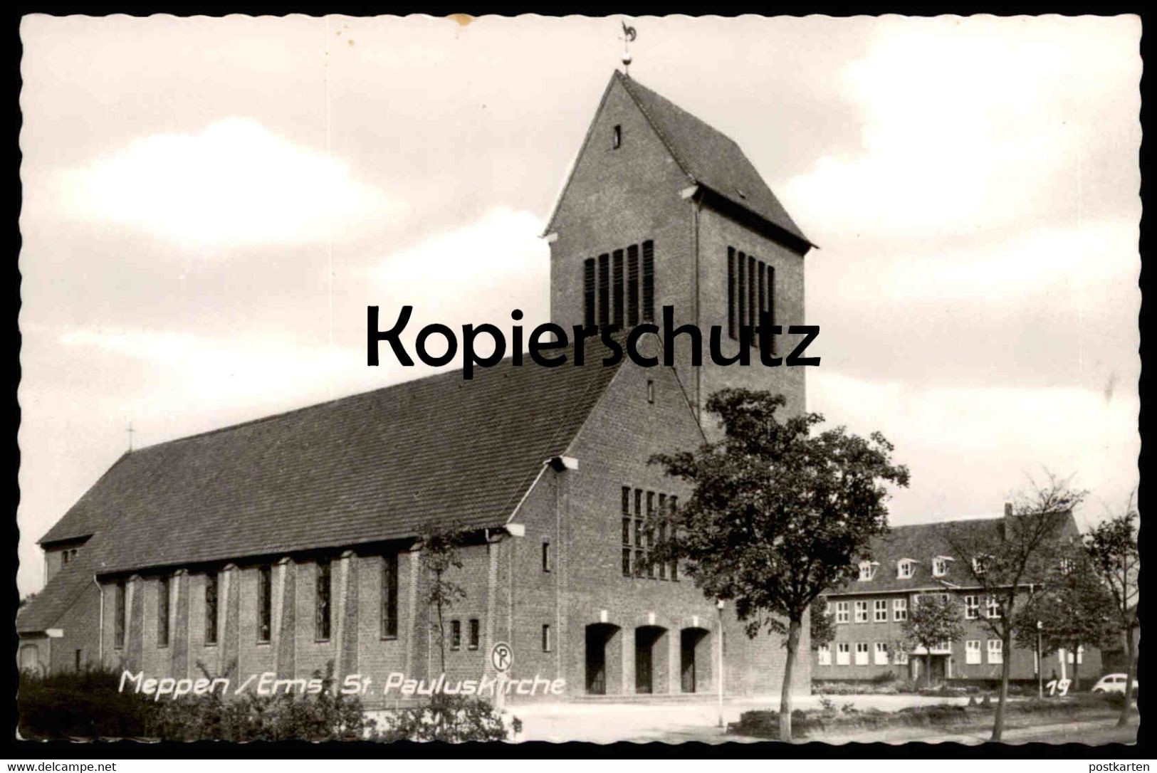 ÄLTERE POSTKARTE MEPPEN ST. PAULUSKIRCHE KIRCHE ST. PAULUS Church église Ansichtskarte AK Cpa Postcard - Meppen