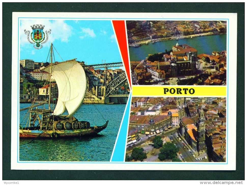 PORTUGAL  -  Porto  Multi View  Unused Postcard As Scan - Porto