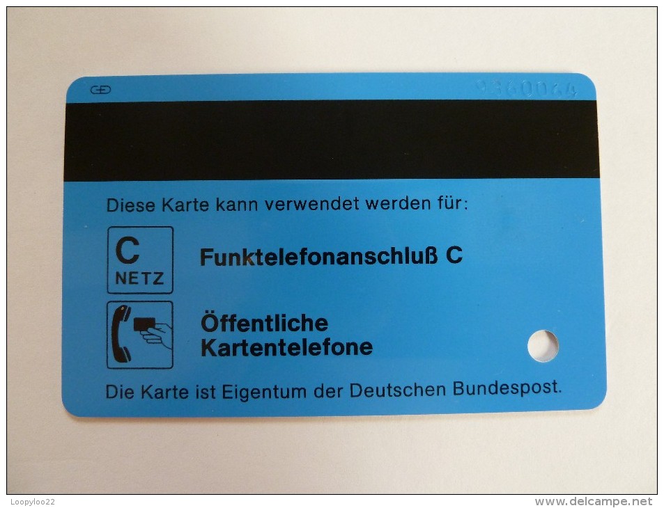 GERMANY - MINT - Early Demo - Berechtigungskarte - 9360064 - RARE - T-Series : Test