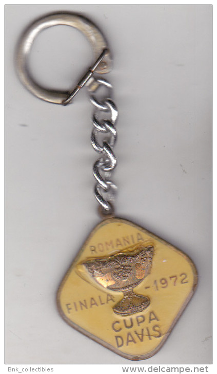 Romania Old Key Ring -  Davis Cup Final 1972 , Very Rare - Habillement, Souvenirs & Autres