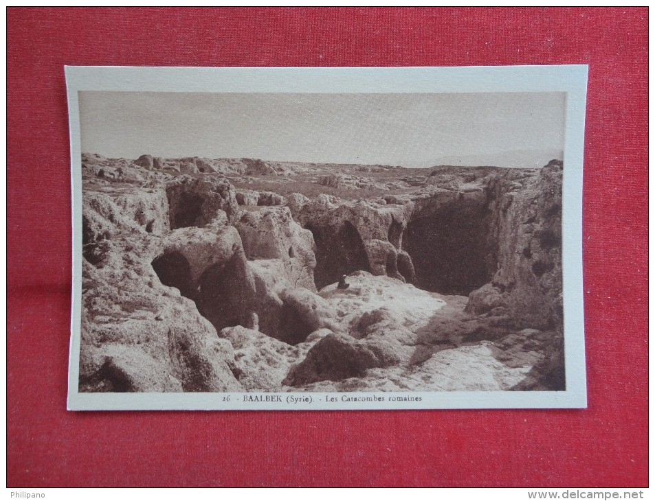 Syria   Baalbek-- Les Catacombes Romaines   Ref 1558 - Syria