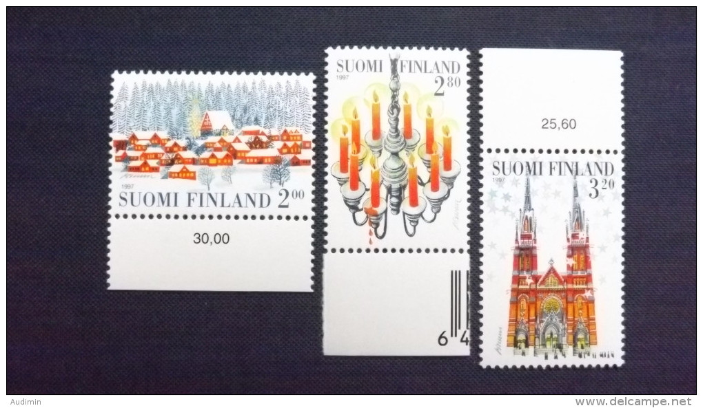 Finnland 1411/3 ++/mnh, Weihnachten 1997 - Nuevos