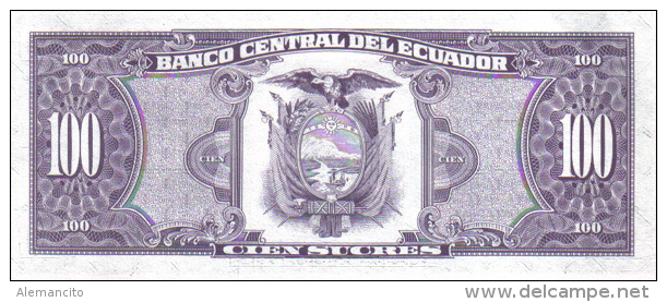 ECUADOR  100 SUCRES 1980. EBC  S/C - Ecuador