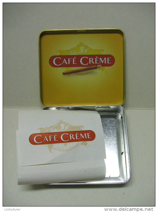 BOITE Métal Vide CAFE CREME (20 Cigares) - Contenitore Di Sigari