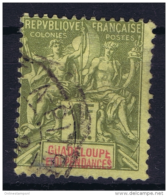 Guadeloupe Yv  39  Used Obl - Usados