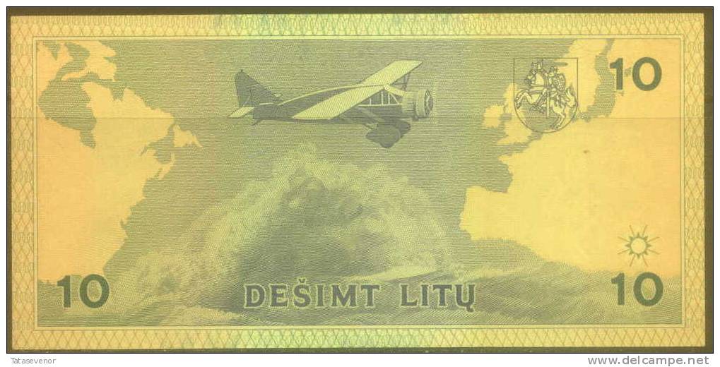 Lithuania 10 Litu Note, P56a, UNC - Litauen