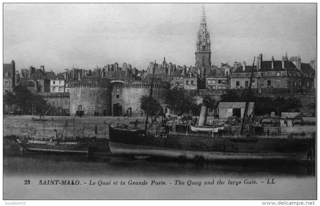 Le Quai Et La Grande Porte - Saint Malo