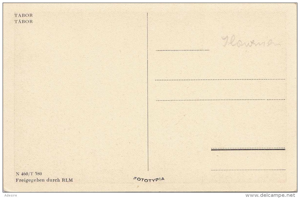 TABOR (Böhmen), Karte Um 1920 - Böhmen Und Mähren