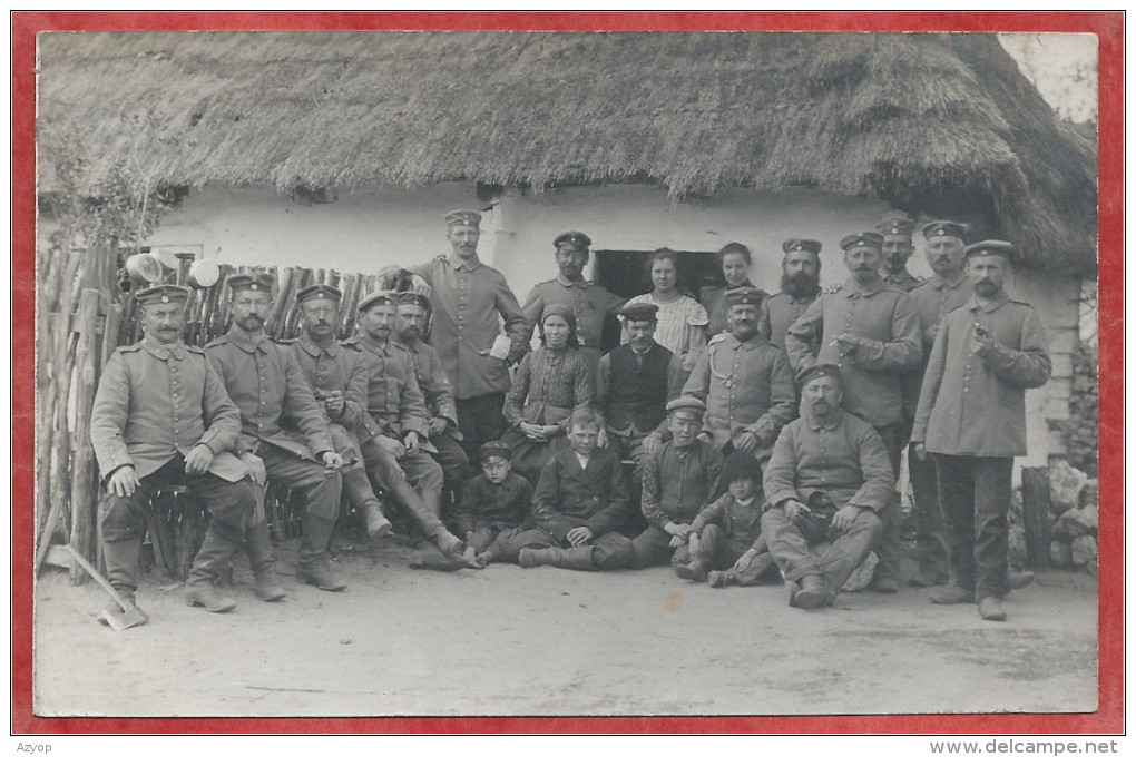 Polska ? - Polen - Poland - KUSIENTA - Carte Photo - Foto - Deutsche Soldaten - Stempel " Landst. Bt. SCHLETTSTADT " - Polen