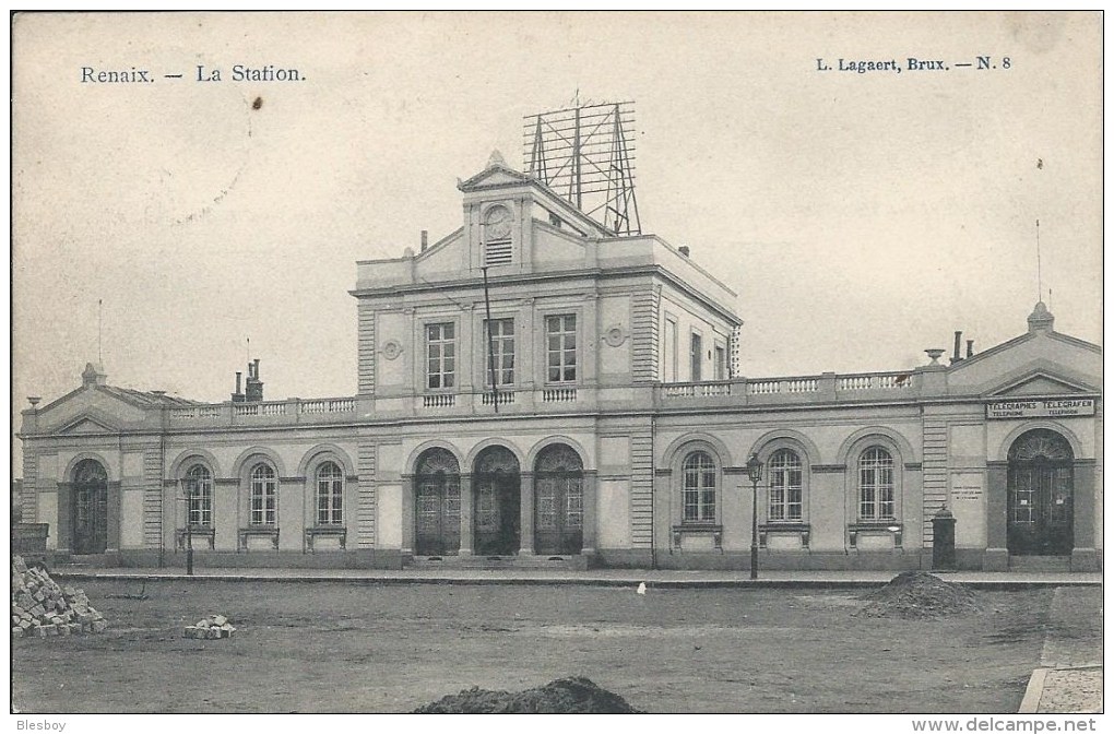 RENAIX LA STATION (1907) L.LAGAERT N° 8 - Renaix - Ronse