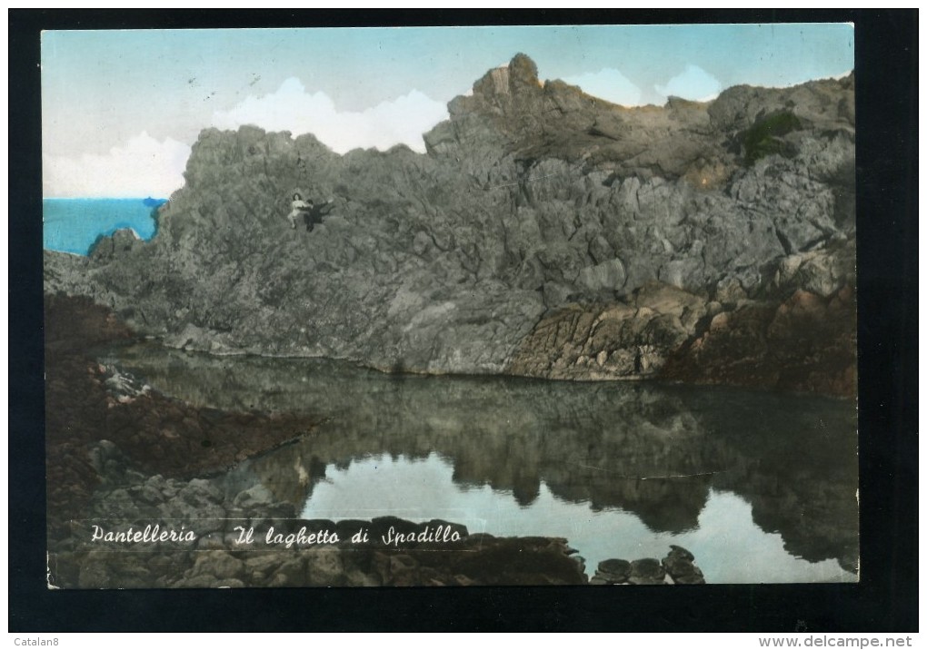 S5279 CARTOLINA ACQUARELLATA TRAPANI PANTELLERIA IL LAGHETTO DI SPADILLO FG. V. - Mazara Del Vallo