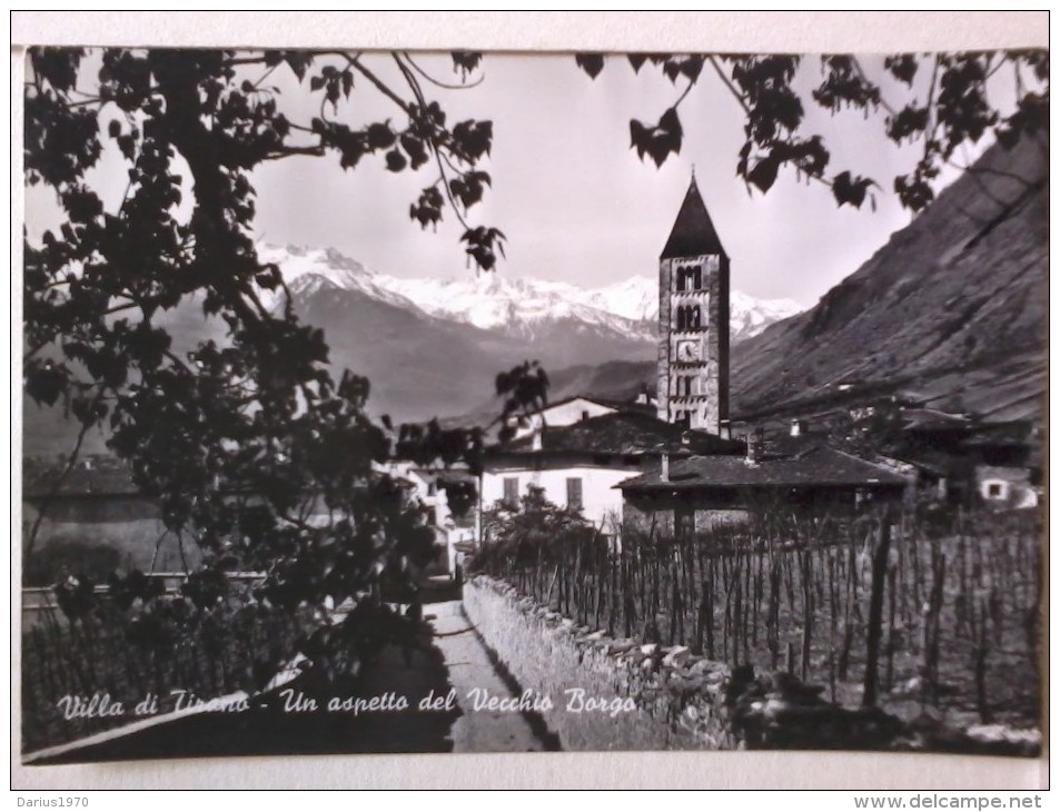 Cartolina - Sondrio - Villa Di Tirano - Un Aspetto Del Vecchio Borgo. - Sondrio