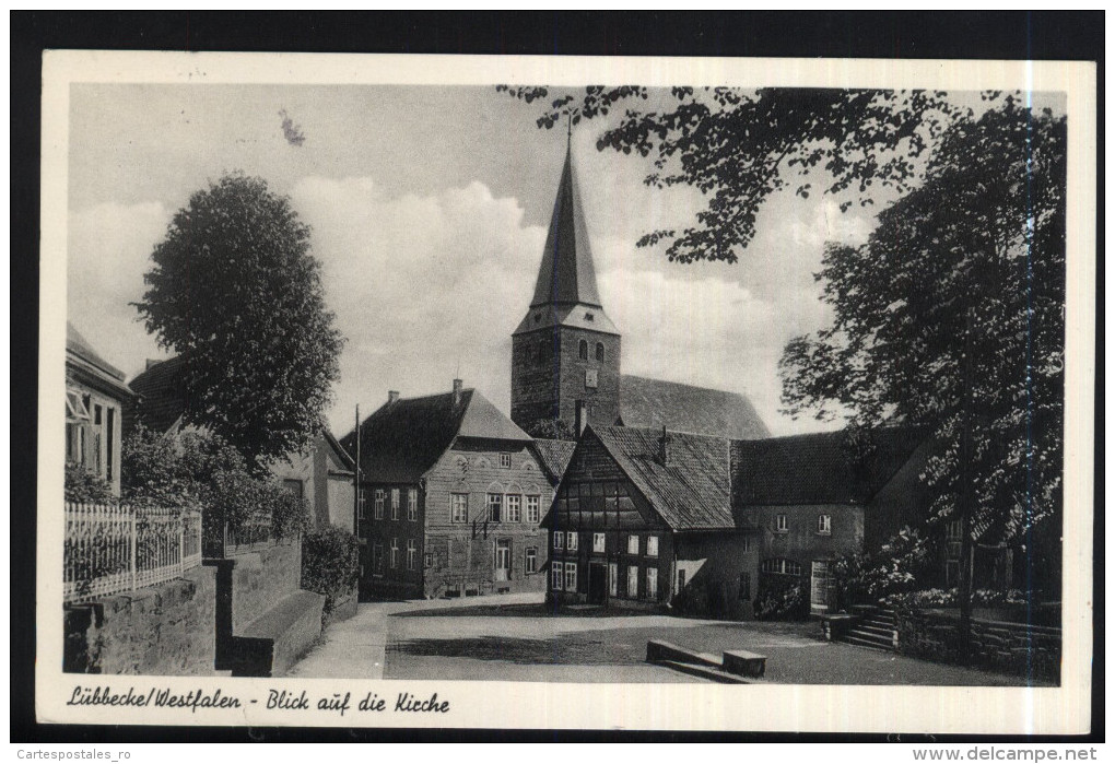 Lubbecke-luebecke-blick Auf Die Kirche-used-perfect Shape - Luebbecke