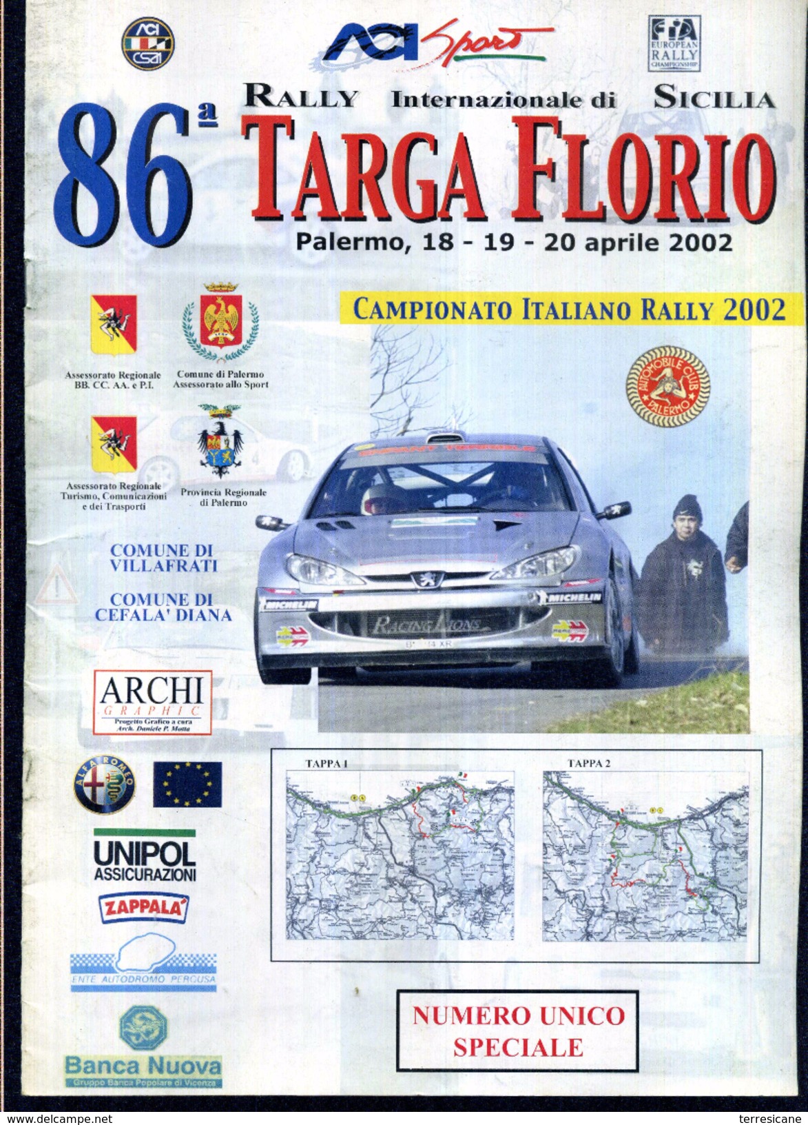 X 86 TARGA FLORIO 2002 RALLY INTERNAZIONALE DI SICILIA NUMERO UNICO SPECIALE 12 PAGINE   AUTOMOBILIA - Motoren