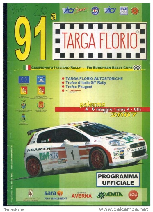 X 91 TARGA FLORIO 2006 RALLY INTERNAZIONALE DI SICILIA PROGRAMMA  NUMERO UNICO 20 PAGINE  AUTOMOBILIA - Motoren