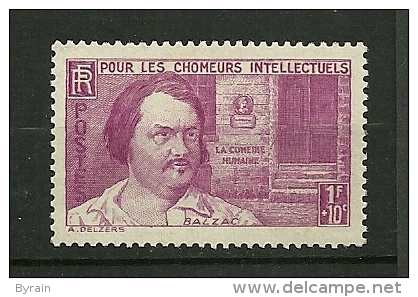 FRANCE  1940    N° 463    Au Profit Des Chomeurs Intellectuels Balzac      Neuf Avec Trace De Charnière - Neufs