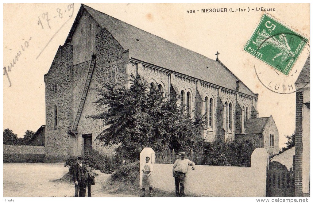 MESQUER-QUIMIAC L'EGLISE AVANT LA CONSTRUCTION DU CLOCHER - Mesquer Quimiac