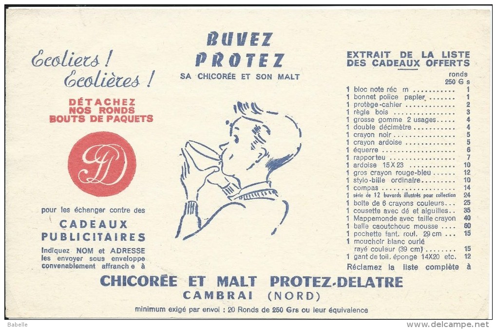 Chicorée Et Malt PROTEZ DELATTRE De Cambrai - - Café & Té