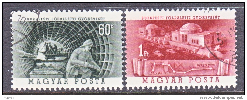 HUNGARY  1030-1   (o)   SUBWAY - Used Stamps