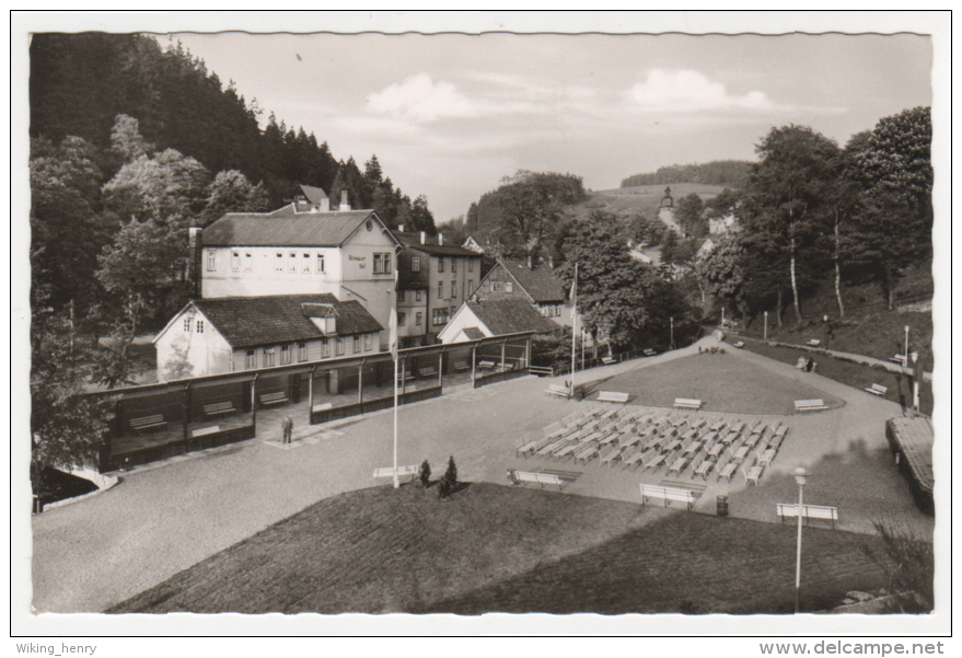 Altenau - S/w Teilansicht Mit Altenauer Hof Und Kuranlagen - Altenau