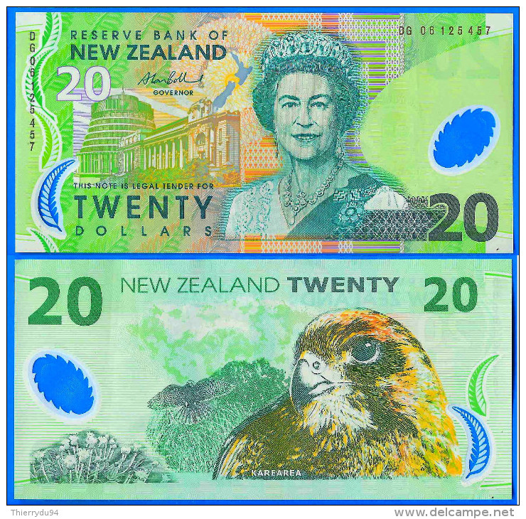 Nouvelle Zelande 20 Dollars 2006 Polymere Aigle Oiseau New Zealand Prefix DG Polymer - Nouvelle-Zélande