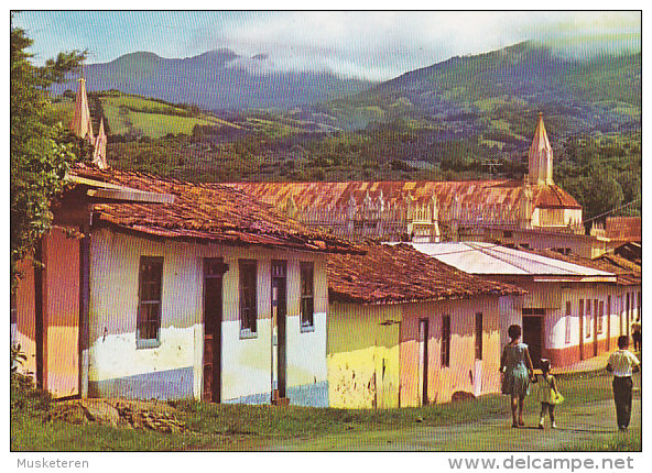 Costa Rica PPC Tipico Pueblecito Costarricense Heredia Costa Rica Tarjeta Postal (1969) - 151 (2 Scans) - Costa Rica